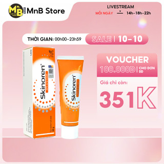 Kem giảm mụn thâm mụn & dưỡng sáng da Skinoren 15 % 20 % Azelaic Acid Cream Gel bản nội địa Nga 30g