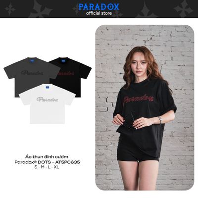 Áo thun đính cườm DOTS cotton PARADOX AT5P0635