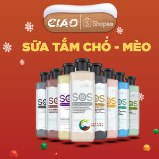 Sữa tắm cho chó SOS 530ml poodle, lông trắng, lông tối màu - Sữa tắm chó mèo | làm mượt da và lông