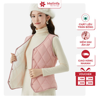  Áo vest gile nữ phao siêu nhẹ mềm mại ấm áp áo phao gile trần bông áo vest lông cừu VAA0539 