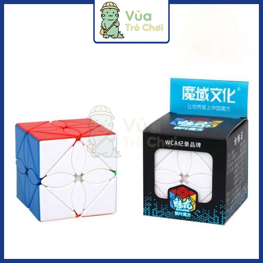 Rubik Biến Thể MeiLong Ivy Skewb Maple Leaf Skewb Stickerless Rubic Maple Leaves Đồ Chơi Trí Tuệ
