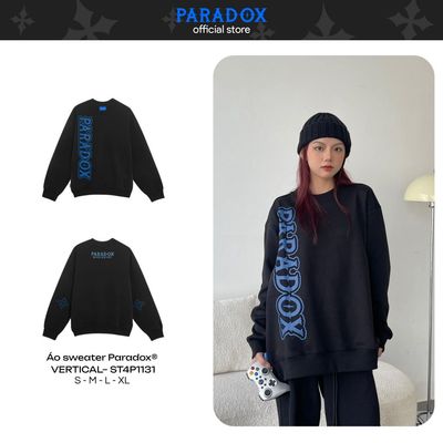 Áo sweater VERTICAL EMBOSSING SWEATER Chất nỉ bông PARADOX ST4P1131