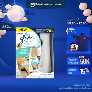 GLADE Bộ Máy & Lõi Xịt Phòng Tự Động Hương Biển Phiêu Bồng 252ml