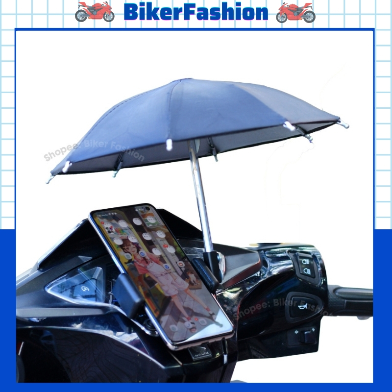 Giá Điện Thoại Xe Máy, Kẹp Điện Thoại Dán Lên Đồng Hồ Có Dù + Tặng Thêm 1 Miếng Dán Đa Năng