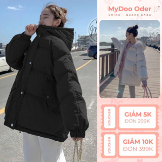 Áo Khoác Phao Dáng Rộng Nhiều Màu Thời Trang Hàn Quốc Cho Nam Nữ Giữ Ấm Chống Gió Cực Đẹp Mùa Đông