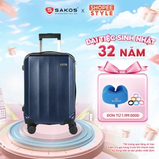 Vali Kéo Nhựa Du Lịch SAKOS VERTICA Z22 - Size S (20inch)/ Xách Tay (Cabin) - Khóa TSA - Nhựa PC