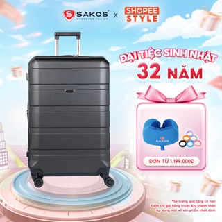 Vali Kéo Nhựa Du Lịch SAKOS  AVENIR Z28 - Size L (28inch)/ Ký Gửi - Khóa TSA - Nhựa PC