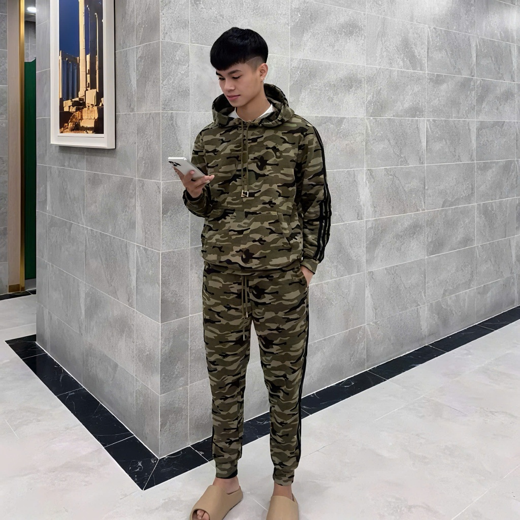 Bộ Nỉ Thu Đông Rằn Di Sọc Tay Chất Liệu Nỉ Bông Dày Dặn Dành Cho Cả Nam Và Nữ Phong Cách Trẻ Trung Siêu Hottrend [A01]