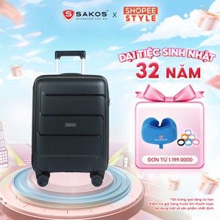 Vali Kéo Nhựa Du Lịch SAKOS ENDURA Z22 - Size S (20inch)/ Xách Tay (Cabin) - Khóa TSA - Nhựa PP