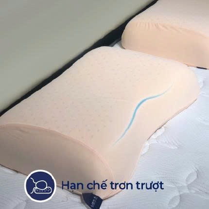 Gối nằm cao su thiên nhiên Peanut -Nâng đỡ êm ái, hạn chế trơn trợt.