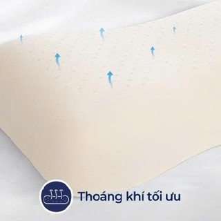 Gối nằm cao su thiên nhiên Peanut -Nâng đỡ êm ái, hạn chế trơn trợt.