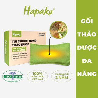 Túi Chườm Nóng Thảo Dược HAPAKU, Giảm Đau Bụng Kinh, Massage Vai Gáy Cổ, Giảm Căng Cứng Cơ, Thư Giãn Ngủ Ngon
