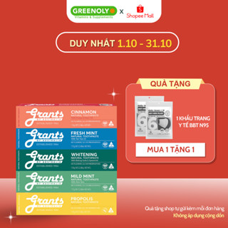 Kem Đánh Răng Grants of Australia Hữu Cơ Bổ Sung Canxi Và Khoáng Chất Làm Dịu Nướu Chính Hãng 110G