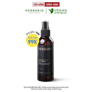 Nước xịt dưỡng tóc Vỏ Bưởi và Bồ Kết Herbario 100ml (pomelo peel & gleditsia) VEGAN - thuần chay