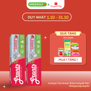 Kem Đánh Răng Vị Dâu Dành Cho Trẻ Em Grants Of Australia Ngăn Ngừa Mảng Bám, Bổ Sung Canxi Khoáng Chất 75g