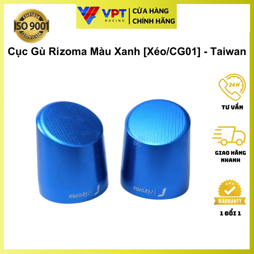Cục gù | Gù tay lái Yamaha, Suzuki xéo xanh - chính hãng RIZOMA CG01