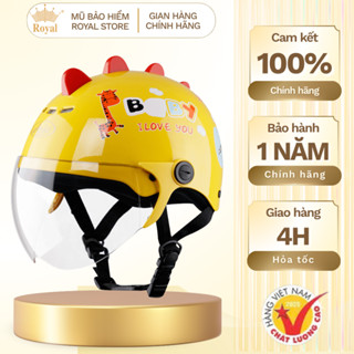 Mũ Bảo Hiểm Cho Bé Trai Gái Chính Hãng Asia MT-103KS  Dễ Thương, Nón Bảo Hiểm Trẻ Em Có Kính Che Bụi An Toàn