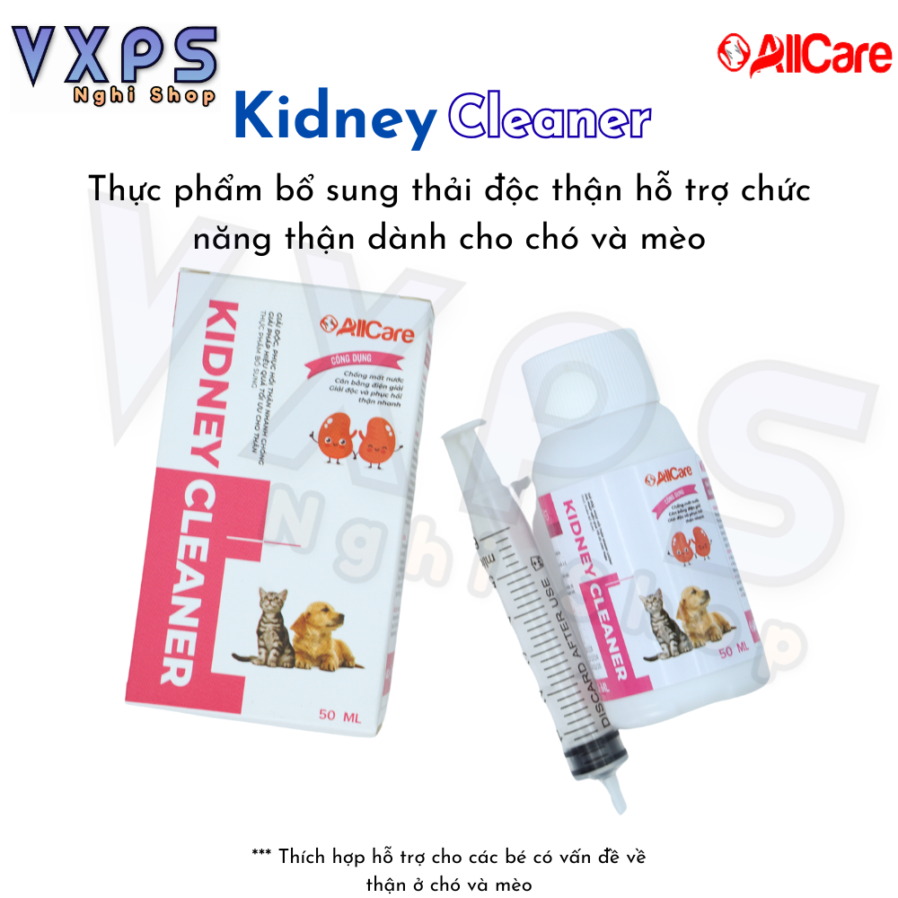 Thực phẩm Kidney Cleaner bổ sung hỗ trợ chức năng thận dành cho chó và mèo