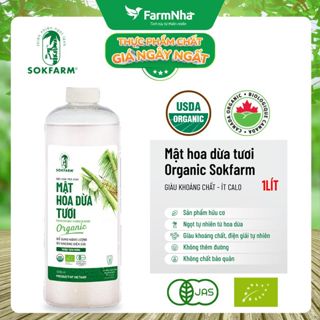 Nước Uống Mật Hoa Dừa Sokfarm 1lít – Giải Khát Thanh Mát, Bù Khoáng Tự Nhiên