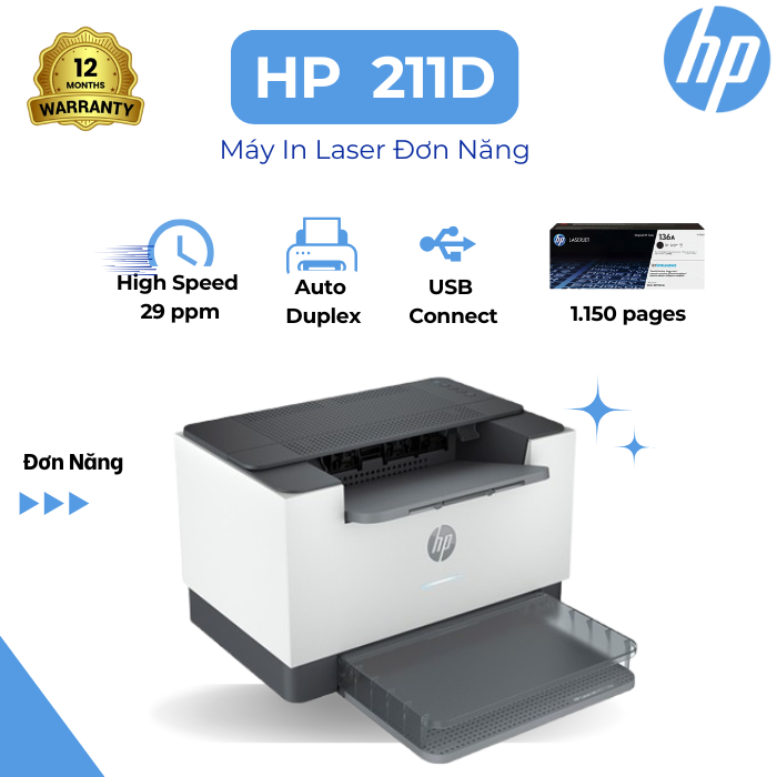 Máy In HP M211D  - Máy in Laser Đơn Năng