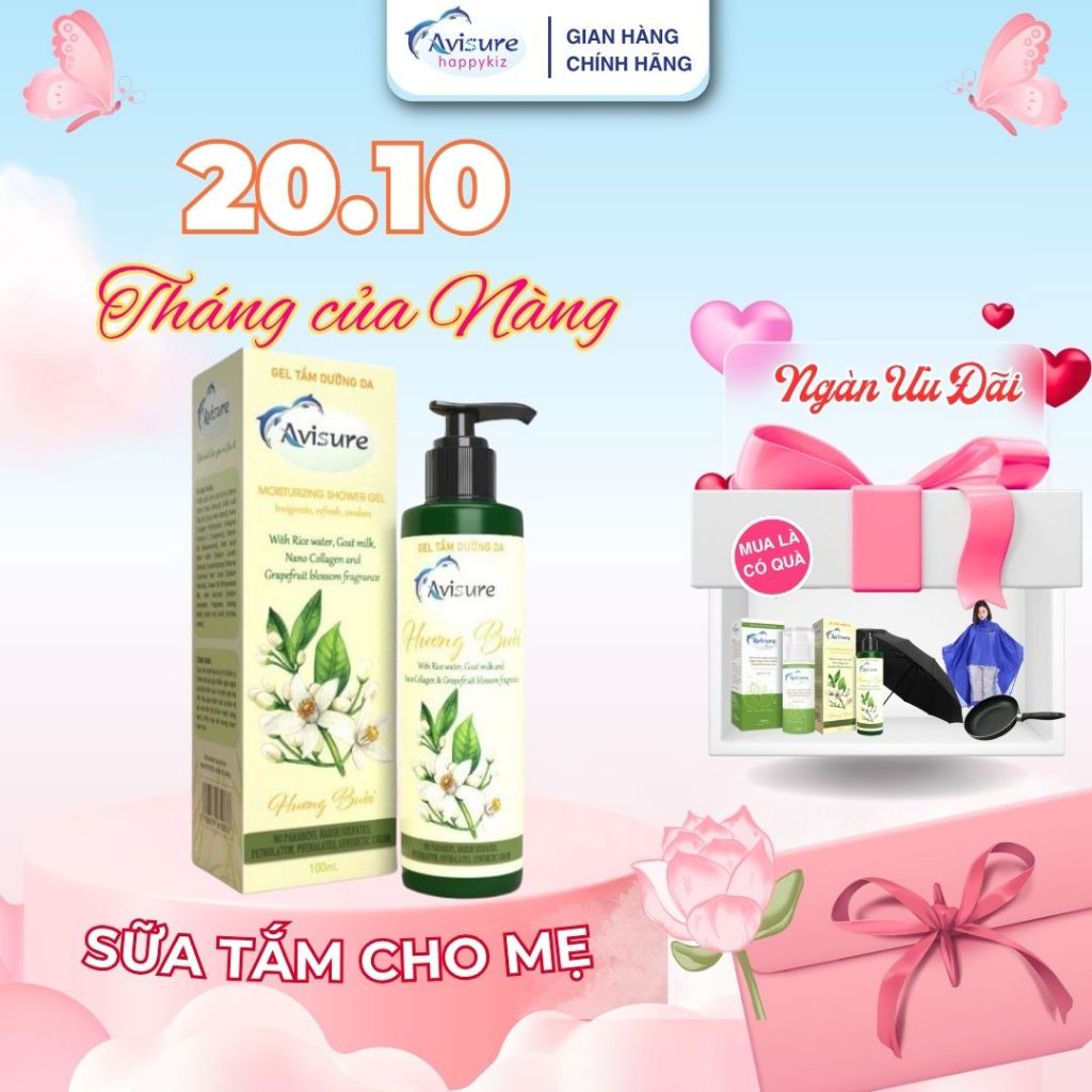 Avisure – Sữa Tắm Hương Bưởi Xưa Dưỡng Da Mịn Màng, Thơm Lâu, Dịu Nhẹ Cho Phụ Nữ