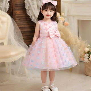 [Hàng Cao Cấp] Váy Công Chúa Thiết Kế Cánh Bướm 3D - Đầm Công Chúa Bồng Bềnh Xinh Xăn Cho Bé