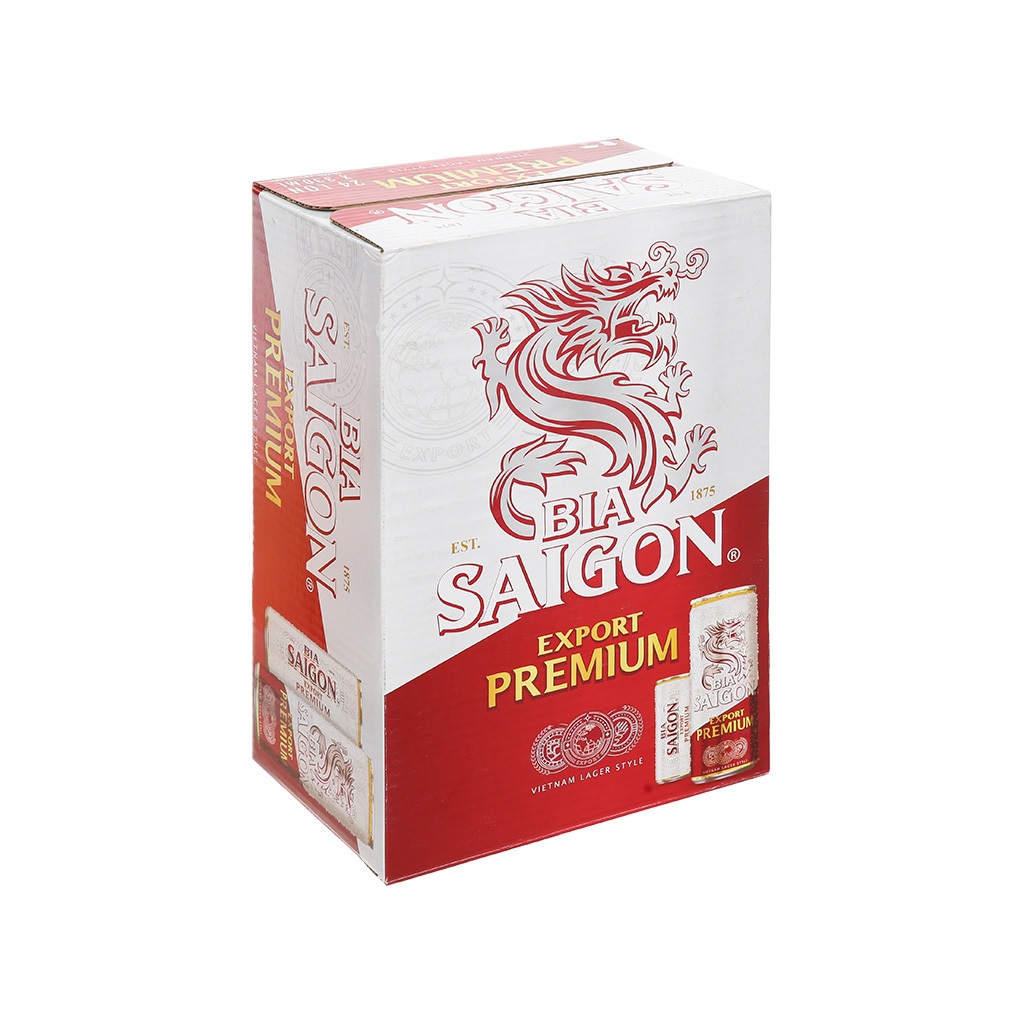Bia Sài Gòn Export Premium Lon 330ml - Hàng chính hãng Bia Cao Cấp