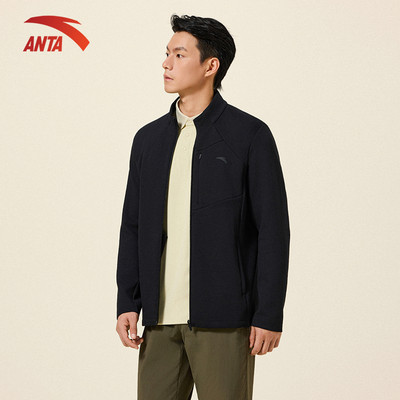 ANTA Nam Training Áo khoác thể thao dệt kim Knitted Track Top 152537701U