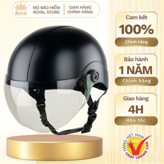 Mũ Bảo Hiểm Nửa Đầu Có Kính Chính Hãng Asia MT-128K Hợp Nam Nữ,  Nón Bảo Hiểm Chính Hãng Gọn Nhẹ