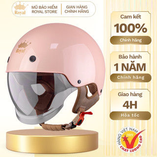  Mũ Bảo Hiểm Royal M239 Chính Hãng Kính Âm Nón Bảo Hiểm Royal Nam Nữ Kính Dài Che Hết Mặt Chống Tia UV 
