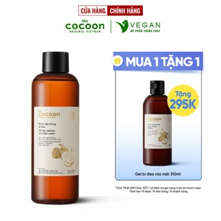 Combo Nước tẩy trang bí đao 500ml + Gel bí đao rửa mặt 310ml làm sạch da, giảm dầu & mụn Cocoon