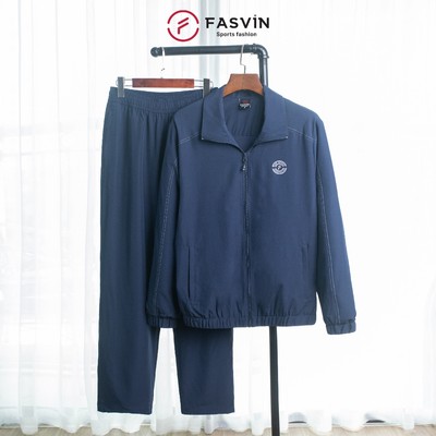 Bộ Quần Áo Gió Nam Thể Thao Fasvin BC25676.HN Chất Vải Gió Chun 02 Lớp Lót Vải Thun Mềm Mại Ấm  Áp