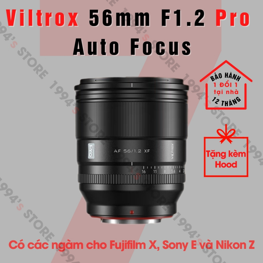 Ống kính Viltrox AF 56mm F1.2 Pro - Lens Auto Focus chuyên chân dung lấy nét tự động dành cho Fujfil