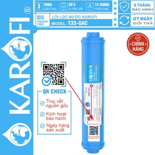 [CHÍNH HÃNG 100%] Lõi lọc nước Karofi T33 - Lõi chức năng T33 K Karofi, CÓ TEM KÍCH HOẠT BẢO HÀNH CHÍNH HÃNG , TRUY XUẤT