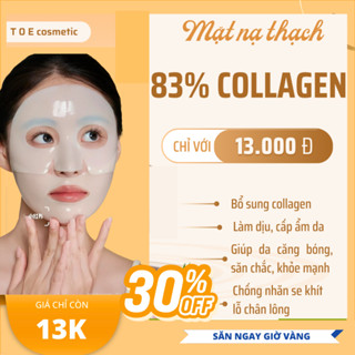 Combo 10 Mặt Nạ Thạch 83 % Collagen, Collagen Mask Dưỡng Trắng Giảm Lão Hoá Da Se Khít Lỗ Chân Lông