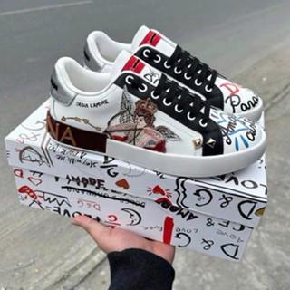 Giầy lười nam ĐG trắng thiên thần Cupid thêu siêu hot hit_Giầy lười nam Đ,G trắng cao cấp Mẫu 2026