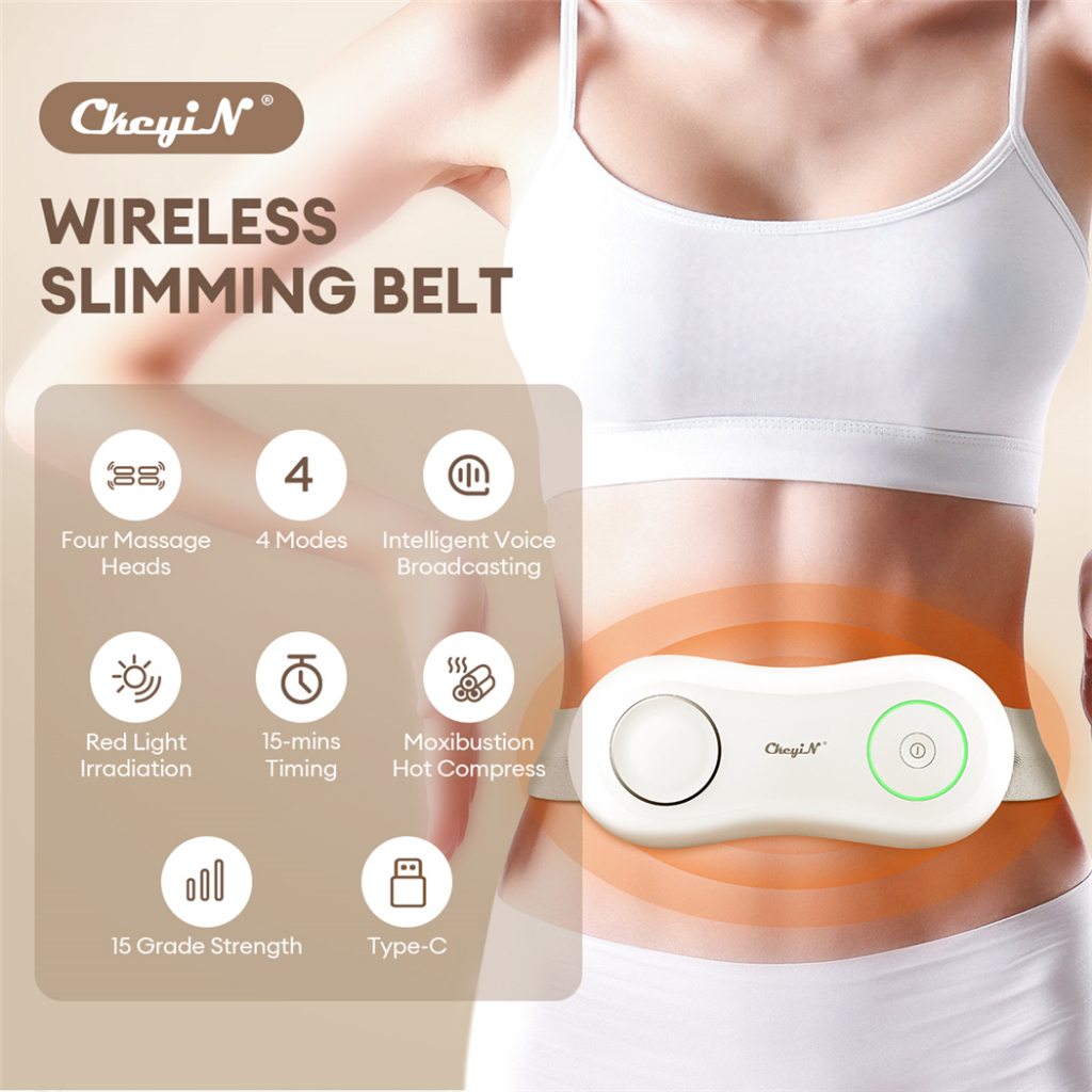 CkeyiN EMS Máy Massage giảm mỡ bụng Máy rung giảm mỡ toàn thân hiệu quả AM315W