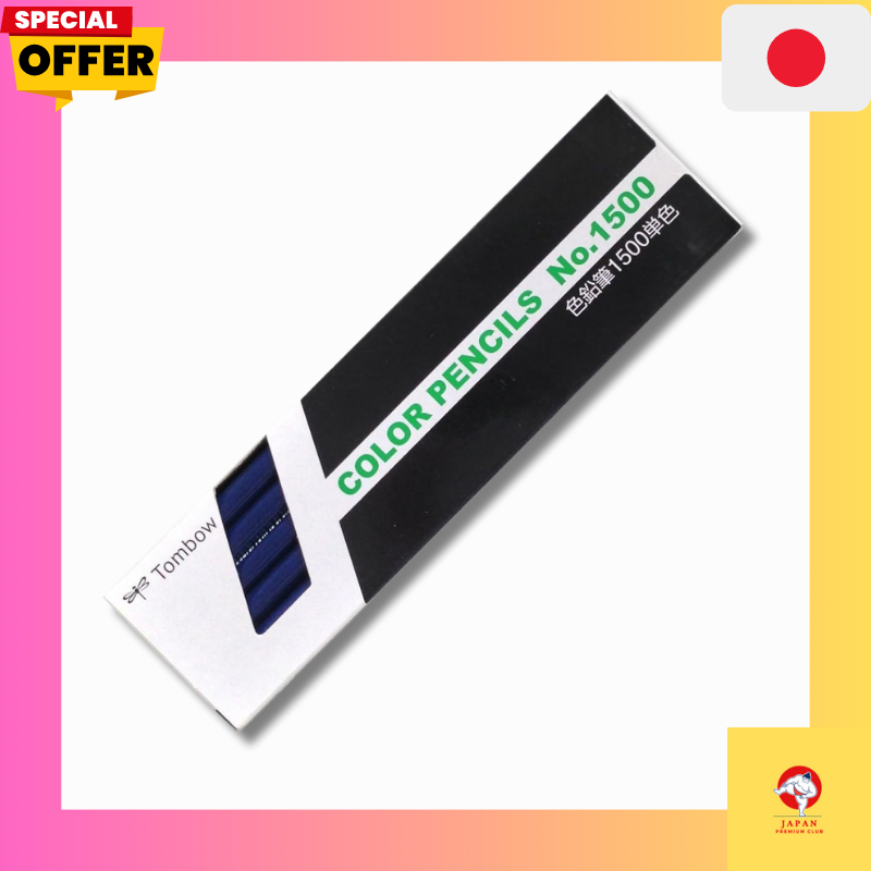 Tombow 1500 Series Colored Pencils - Single Color, 1 Dozen /direct from Japan