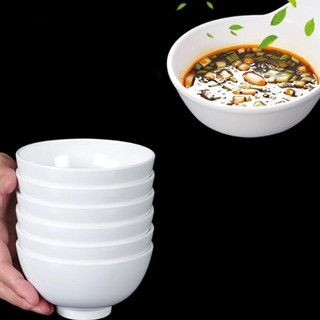 COMBO 10 Bát Ăn Cơm Đen, Chén Ăn Cơm Màu Đen Melamine, Chén Ăn Cơm Vân Đá Đen