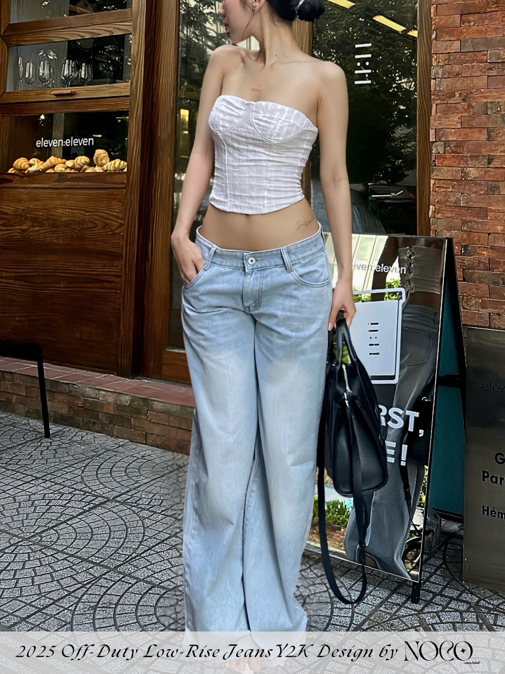 Quần Jean Cạp Trễ Y2K Vibes Âu Mỹ by 𝙣𝙤𝙘𝙤.𝙡𝙖𝙗𝙚𝙡