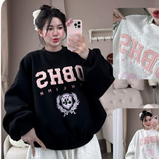  RẺ VÔ ĐỊCH  Áo nỉ Sweater nỉ tàu l1 thêu OBHS dài tay hot trends -  Áo Sweater Top cổ tròn Kemgio - Kemshop1908 