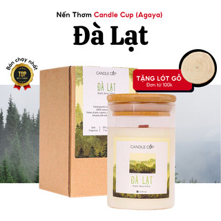  Nến Thơm Đà Lạt AGAYA Nến Thơm Mùi Gỗ Candle Cup Nến Thơm Quà Tặng Thiên Nhiên Ấm Áp Tĩnh Lặng - Mùi Đà Lạt 