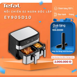 Nồi chiên không dầu điện tử 2 ngăn Tefal Dual Easy Fry & Grill EY905D10 - Bảo Hành Chính Hãng 02 Năm