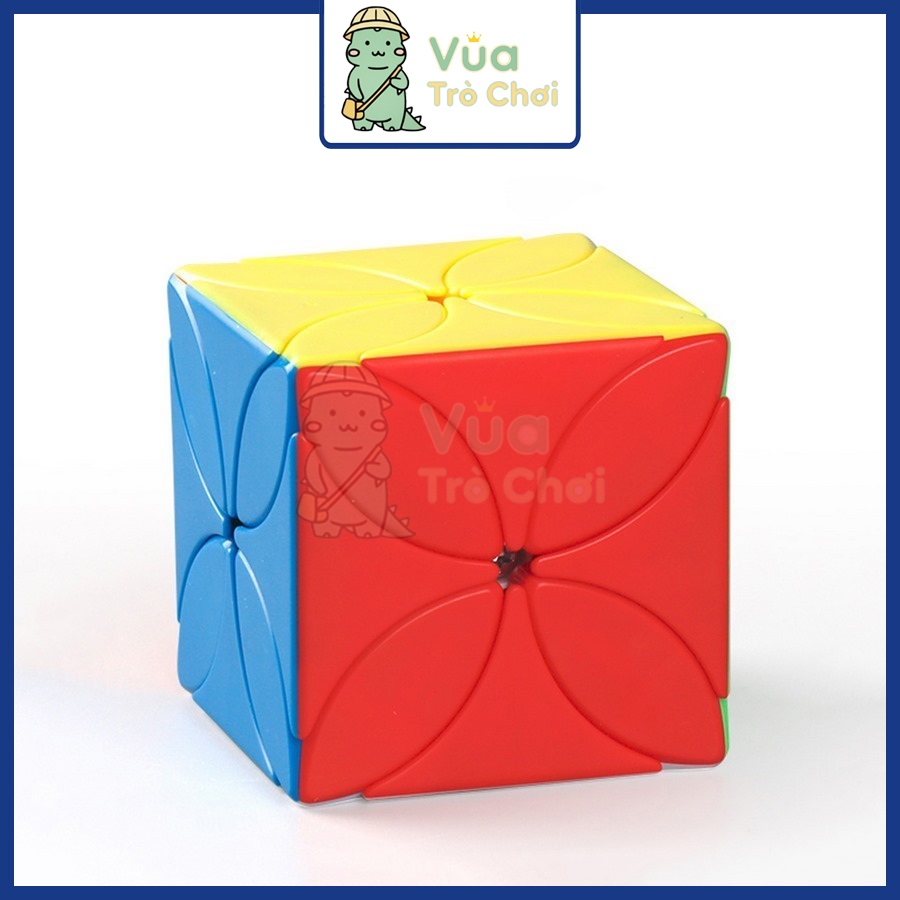 Rubik Biến Thể Four Leaf Clover Cube Cỏ 4 Lá Stickerless Rubic Đồ Chơi Trí Tuệ Trẻ Em