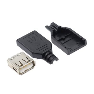 Combo 5 Đầu Jack Cổng USB A Cái 4P + Vỏ