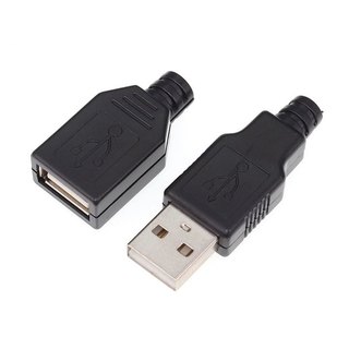 Combo 5 Đầu Jack Cổng USB A Cái 4P + Vỏ
