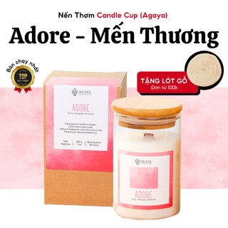  Nến Thơm Hương Trái Cây AGAYA Nến Thơm Phòng Candle Cup Hương Nữ Tính Ngọt Ngào Tươi Tắn - Mùi Adore 