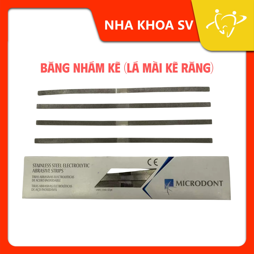 [Bán lẻ 1 miếng] Băng nhám kẽ (Lá mài kẽ răng)