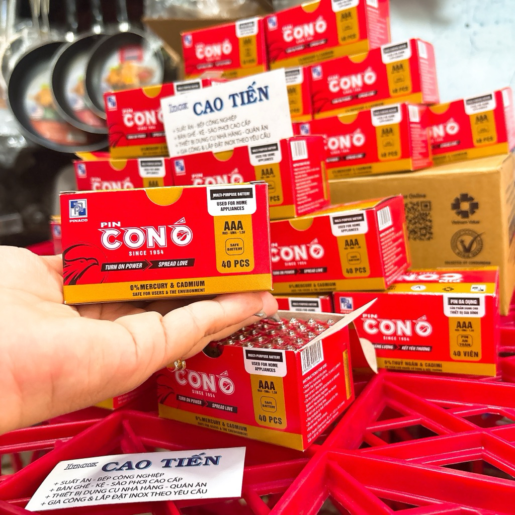 HỘP 40 VIÊN PIN nhỏ 3A - Pin nhỏ 3a - Pin con ó nhỏ