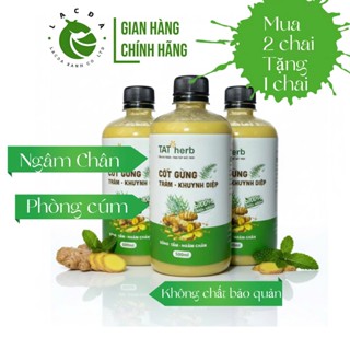 Cốt gừng tràm khuynh diệp nguyên chất, đậm đặc Tân An Thảo 500ml - Pha tắm, ngâm chân, giữ ấm